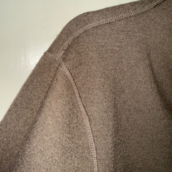 Kenar Wool Blend Reversible Cardigan Gray Beige Size Large Lagenlook - Picture 9 of 14